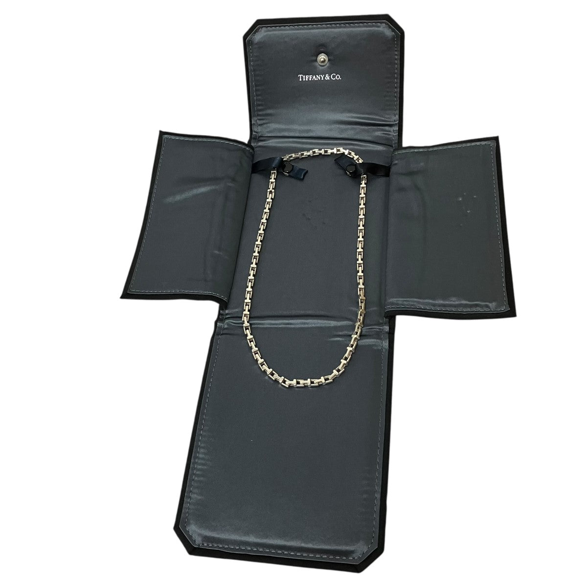 Tiffany ＆ Co． T Narrow Chain Necklace 51cm 38．1ｇTナローチェーンネックレス 古着・中古-2枚目のアイテム画像