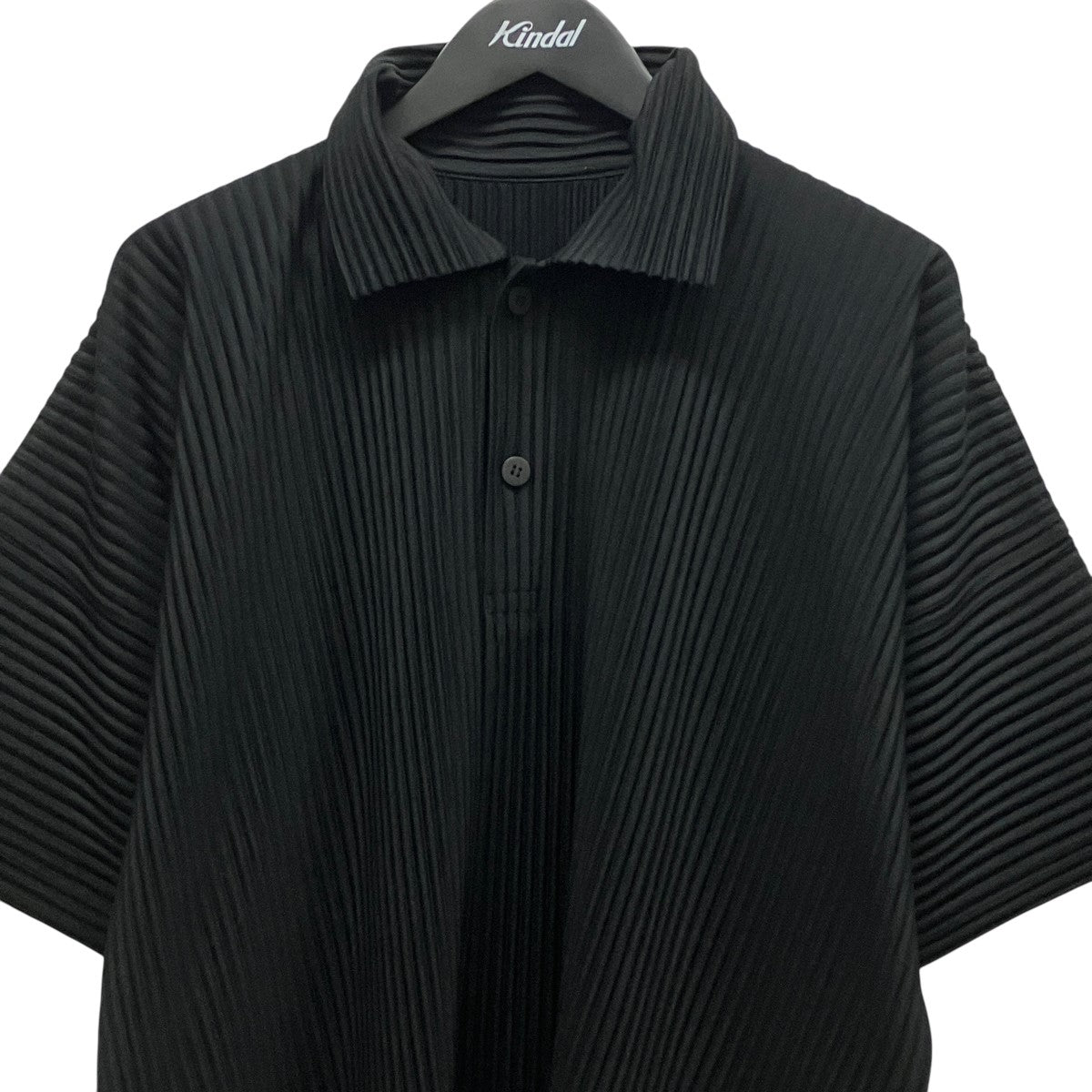 HOMME PLISSE ISSEY MIYAKE プリーツ半袖ポロシャツHP11JM127 古着・中古-3枚目のアイテム画像