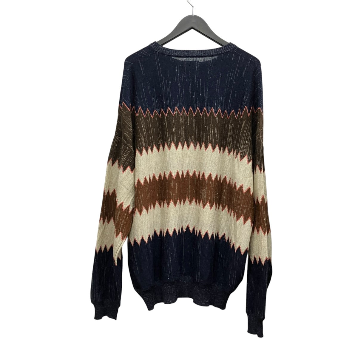 VISVIM 22SSウールリネンニット0122105012003 AMPLUS KNIT L/S ZIG-ZAG 古着・中古-2枚目のアイテム画像