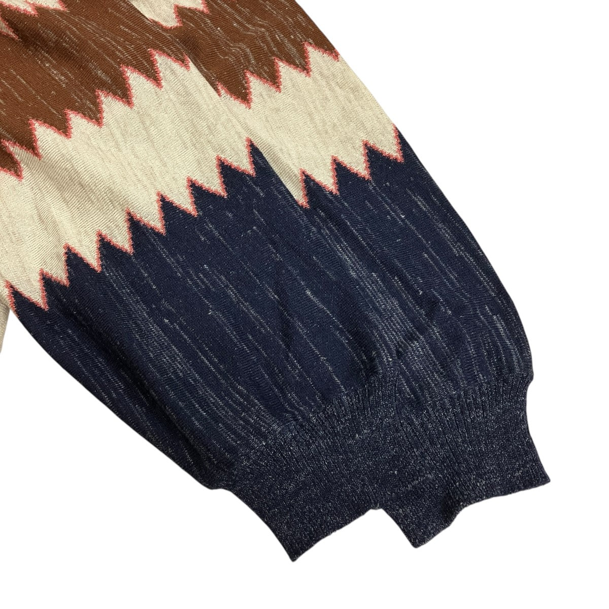 VISVIM 22SSウールリネンニット0122105012003 AMPLUS KNIT L/S ZIG-ZAG 古着・中古-5枚目のアイテム画像