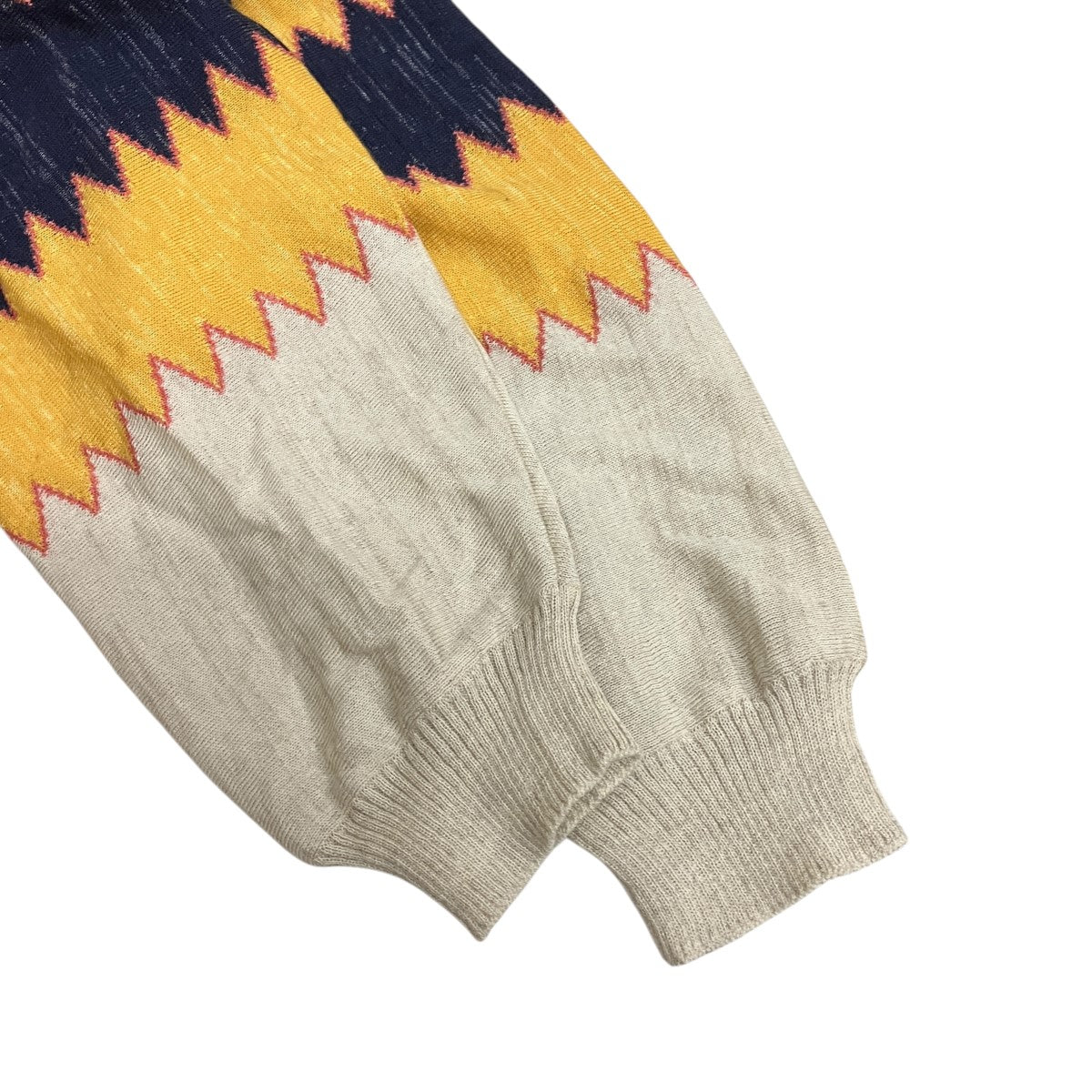 VISVIM 22SSウールリネンニット0122105012003 AMPLUS KNIT L/S ZIG-ZAG 古着・中古-5枚目のアイテム画像
