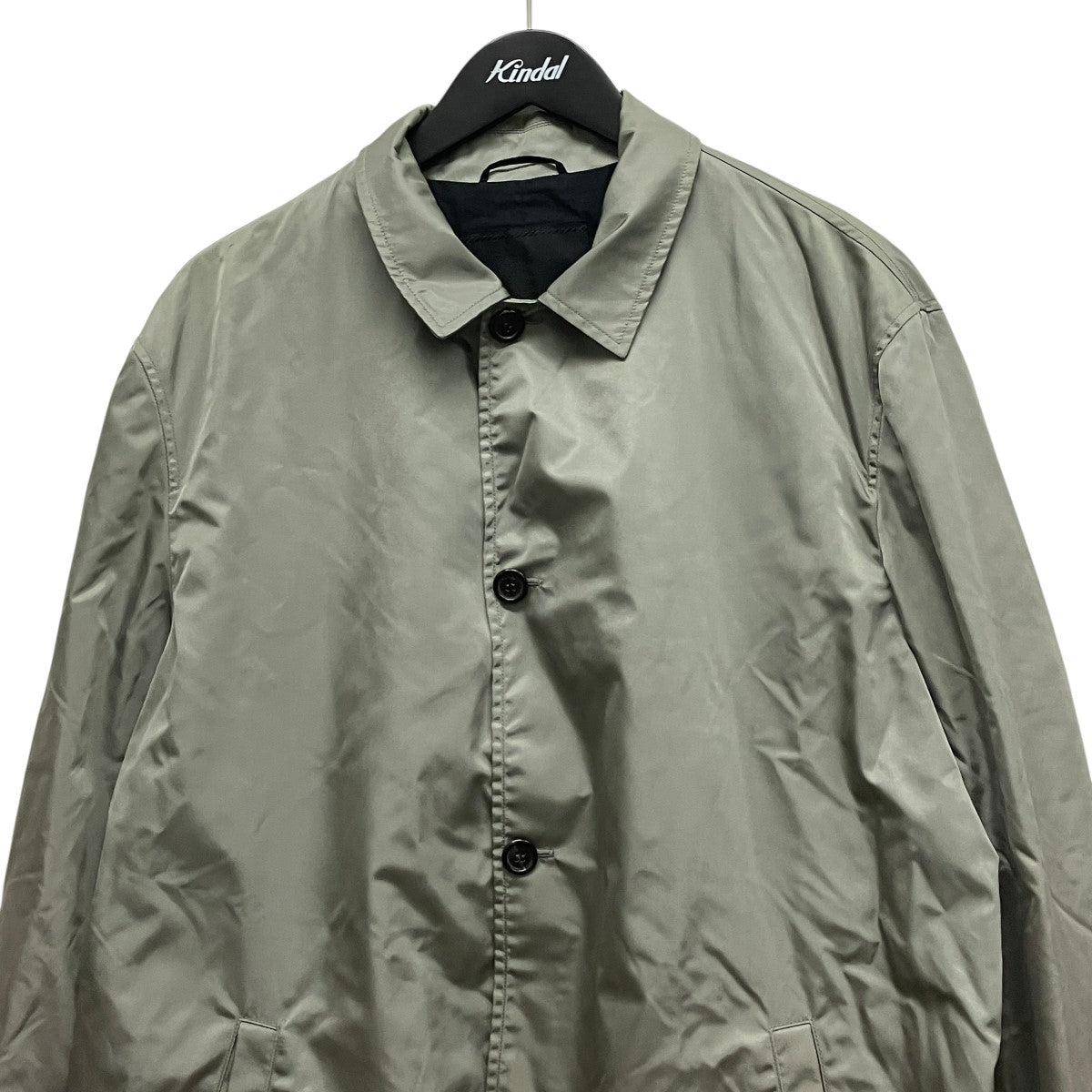 PRADA 90sナイロンステンカラーコート 古着・中古-4枚目のアイテム画像