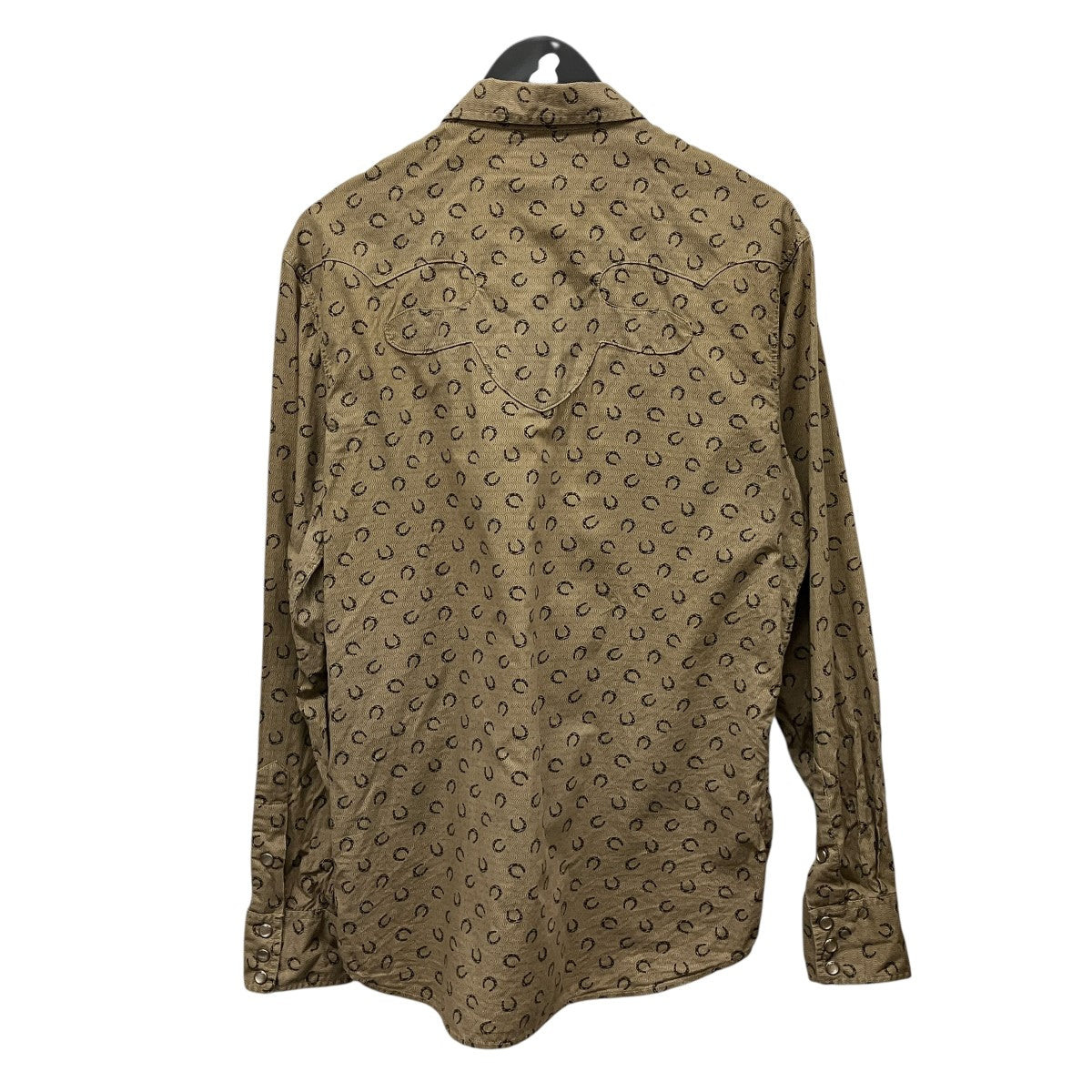 RRL ホースシュー柄ウエスタン長袖シャツ782842981001 古着・中古-2枚目のアイテム画像