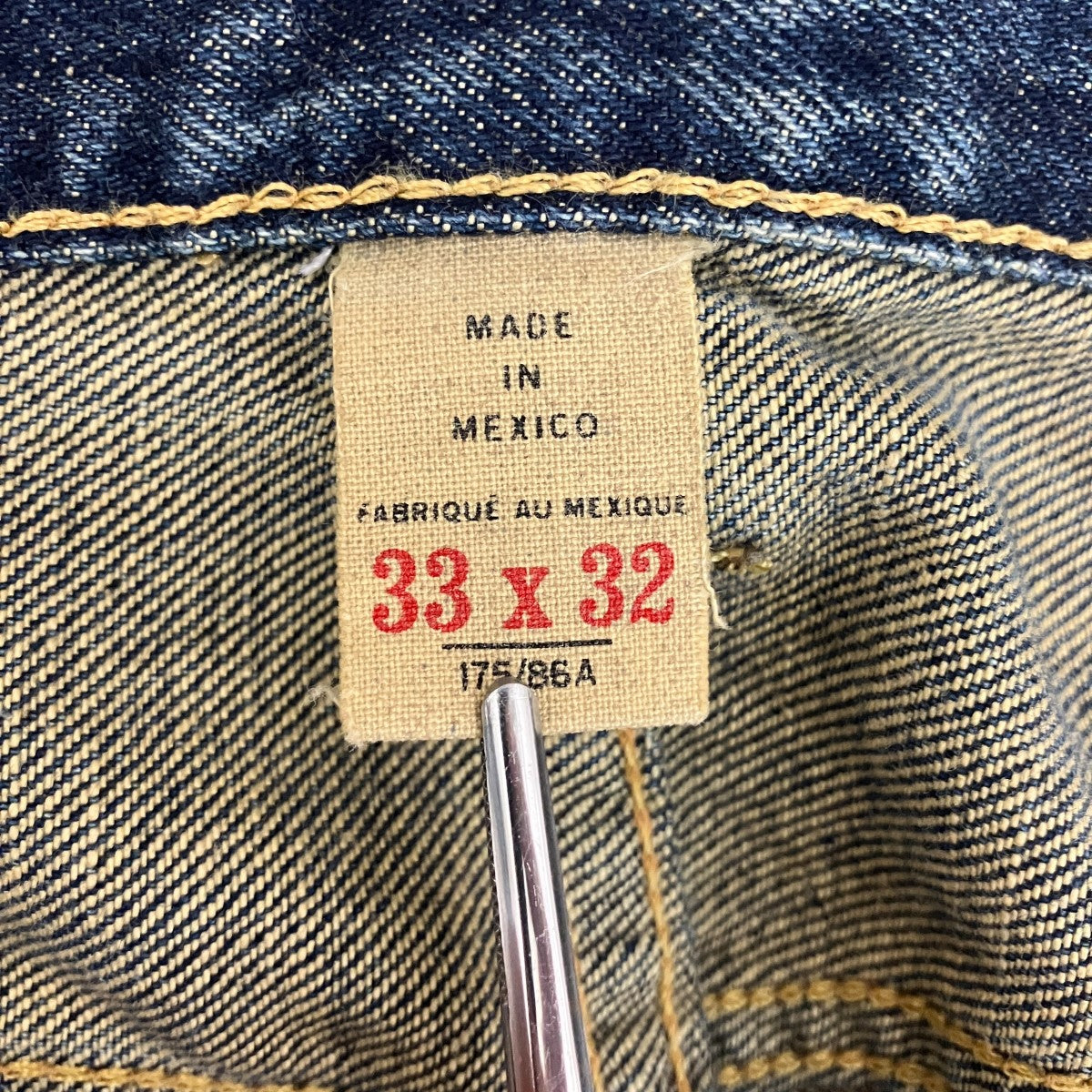 RRL ウォッシュド ストレートジーンズデニムパンツ782890012001 古着・中古-6枚目のアイテム画像