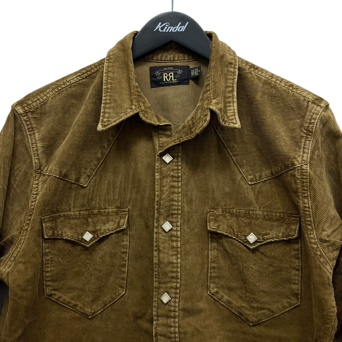 RRL ウエスタン長袖コーデュロイシャツ782911287001 古着・中古-3枚目のアイテム画像