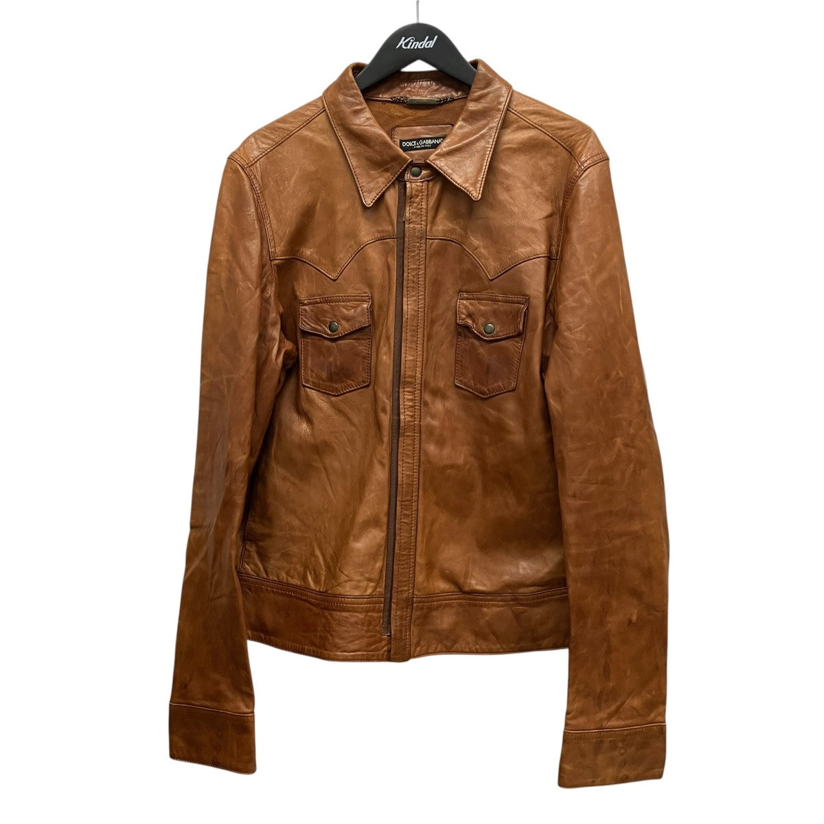 DOLCE ＆ GABBANA レザージャケットG9B93L 古着・中古-1枚目のアイテム画像