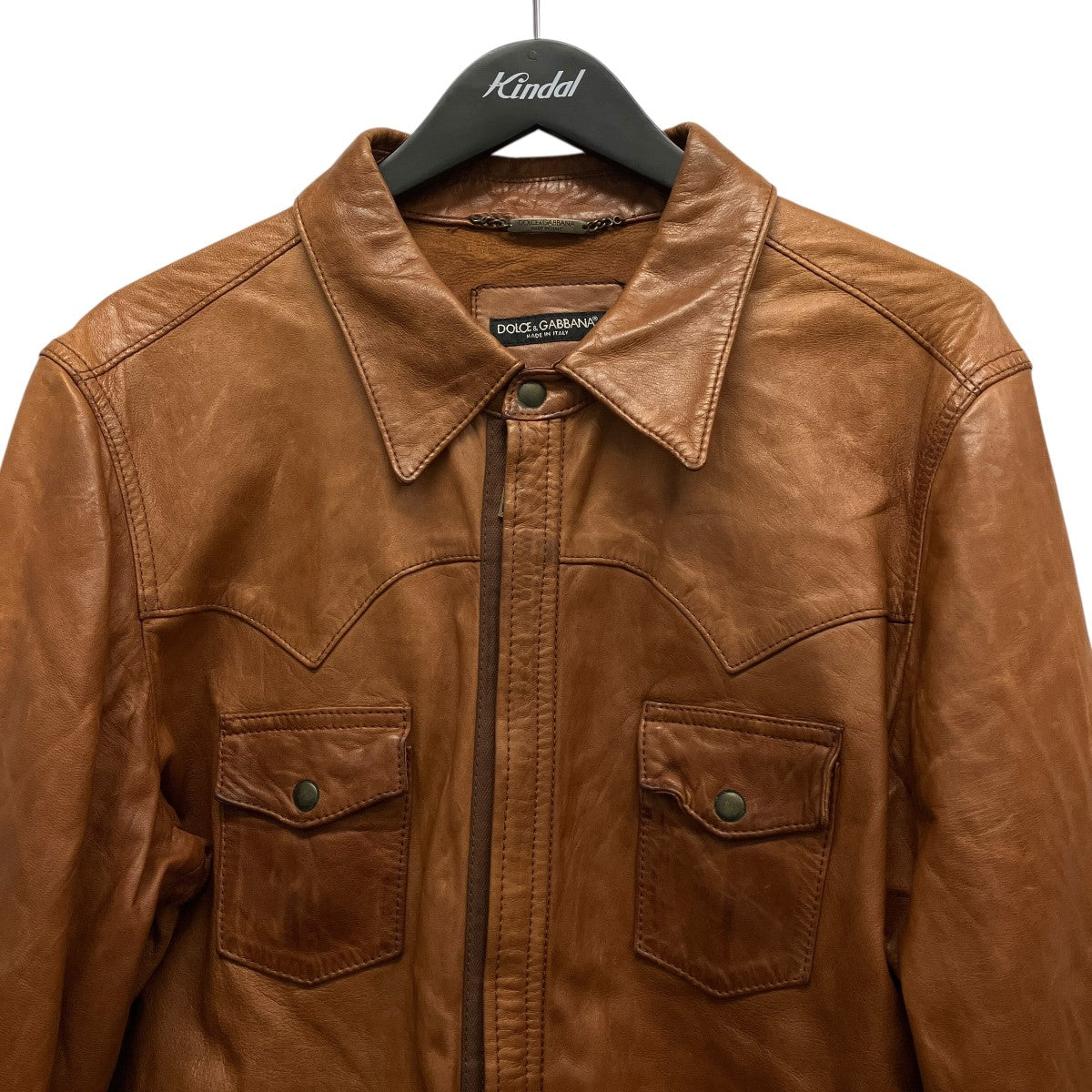 DOLCE ＆ GABBANA レザージャケットG9B93L 古着・中古-3枚目のアイテム画像
