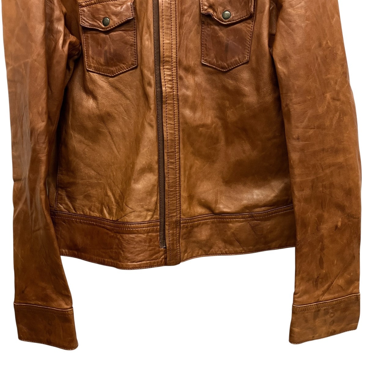 DOLCE ＆ GABBANA レザージャケットG9B93L 古着・中古-4枚目のアイテム画像