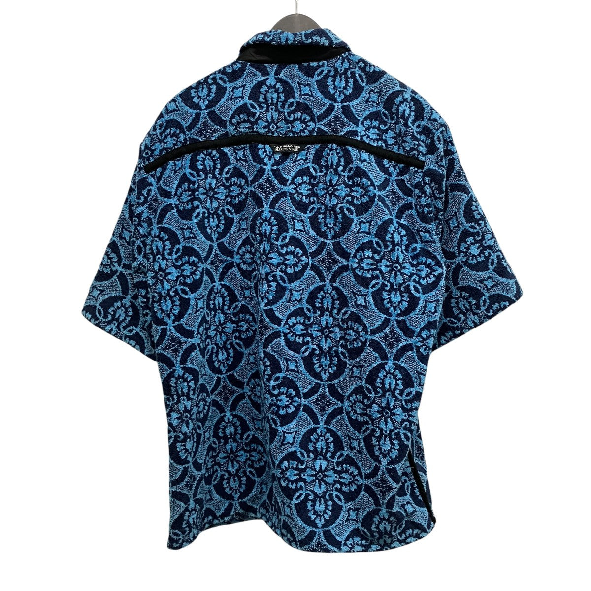 marine serre ORIENTAL TOWELS BOWLING SHIRT総柄パイル半袖オープンカラーシャツT249SS23X 古着・中古-2枚目のアイテム画像