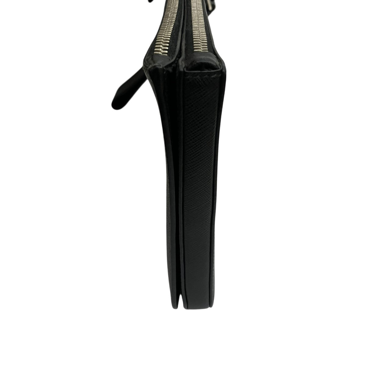 PRADA トライアングルプレートサフィアーノレザークラッチバッグ 古着・中古-3枚目のアイテム画像