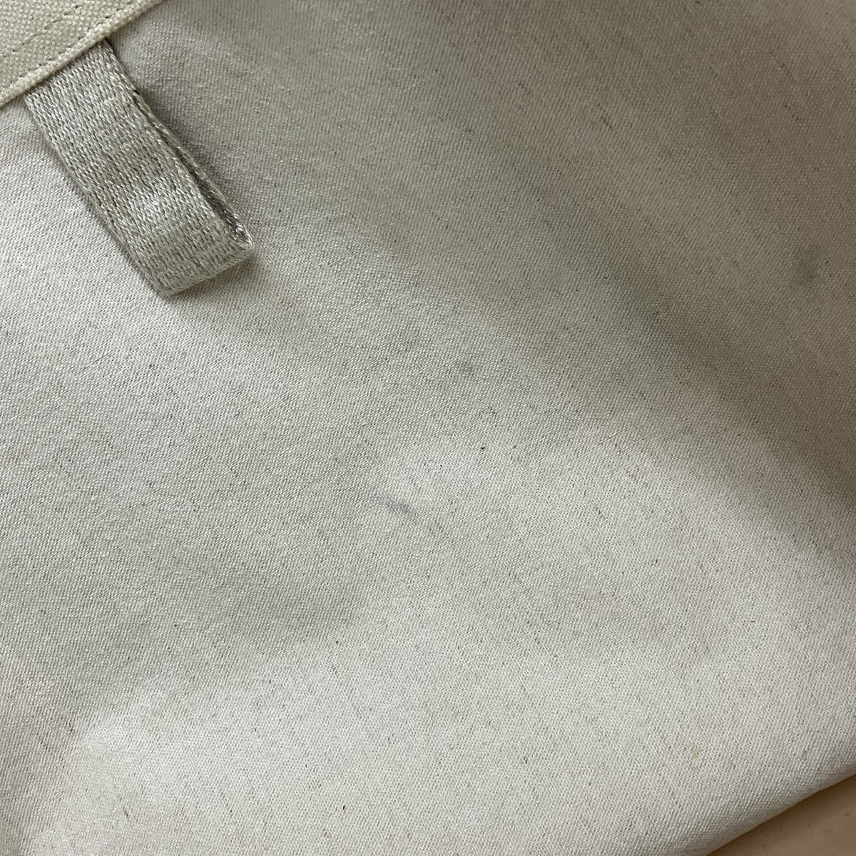 キャンバス×レザートートバッグ