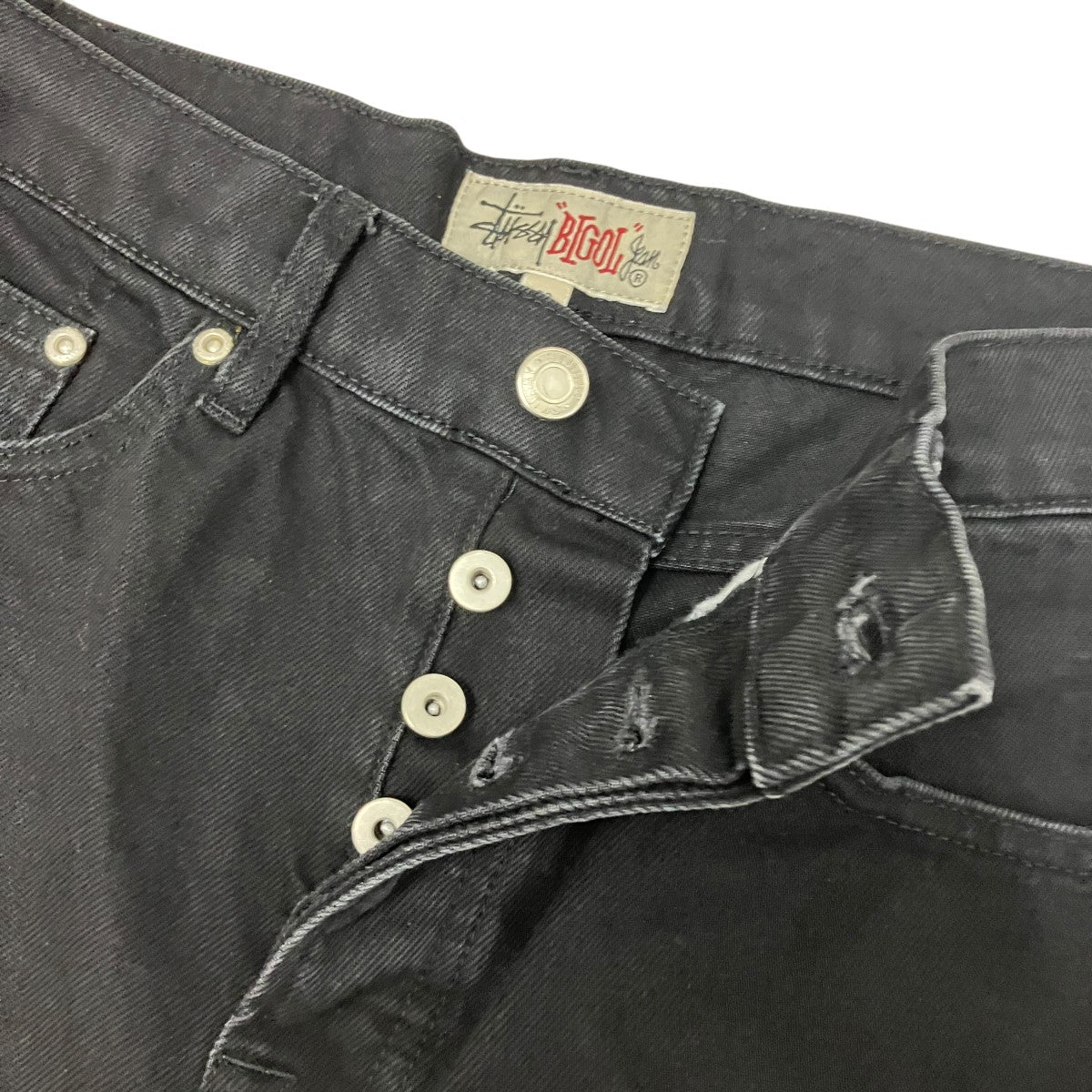 stussy BIG OL’ SHORT DENIMビッグオルデニムショーツ 古着・中古-3枚目のアイテム画像