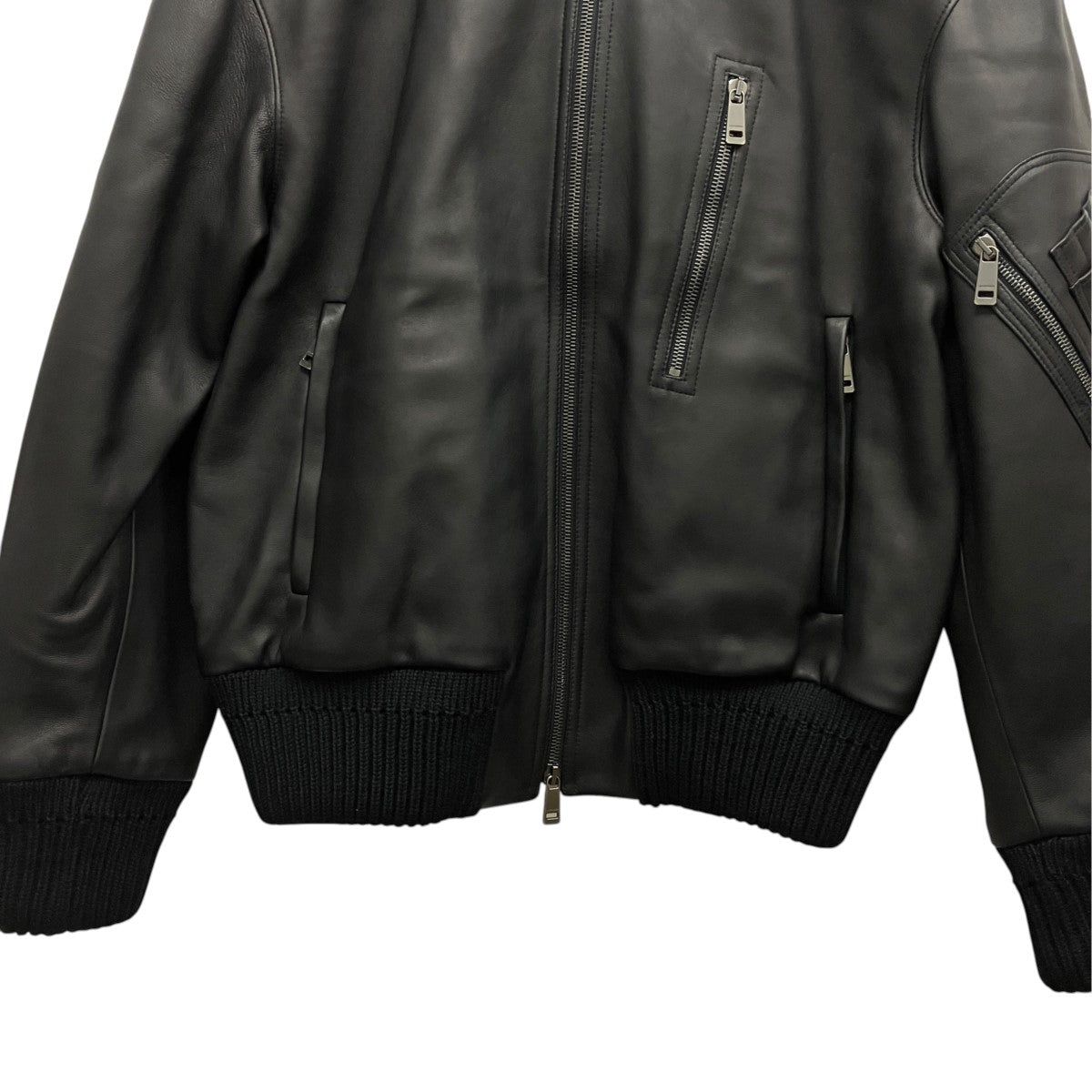 JIL SANDER オールレザーボンバージャケットJSMI654270 古着・中古-4枚目のアイテム画像