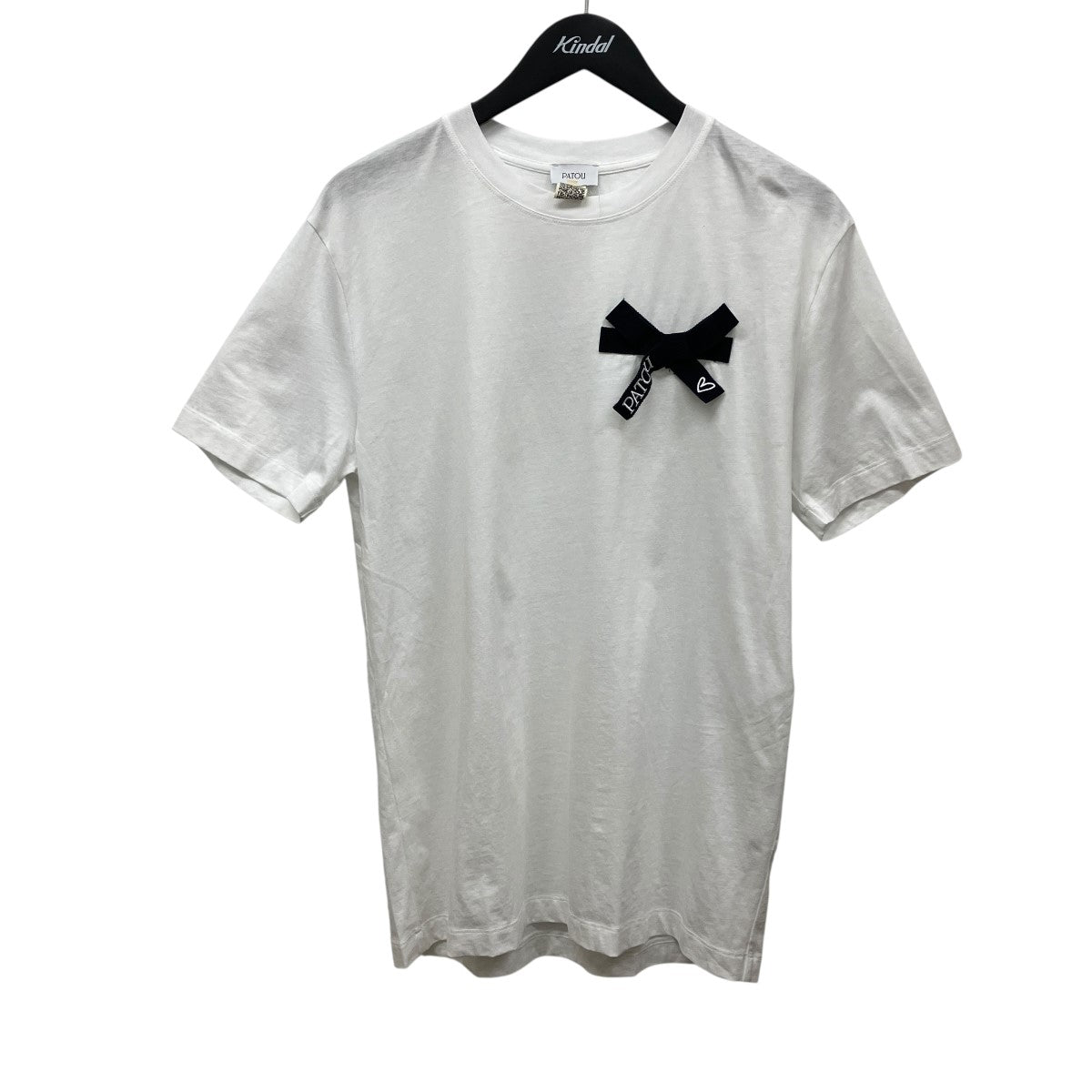Patou 26SSオーガニックコットン ボウTシャツ26S-JE185-9999 古着・中古-1枚目のアイテム画像