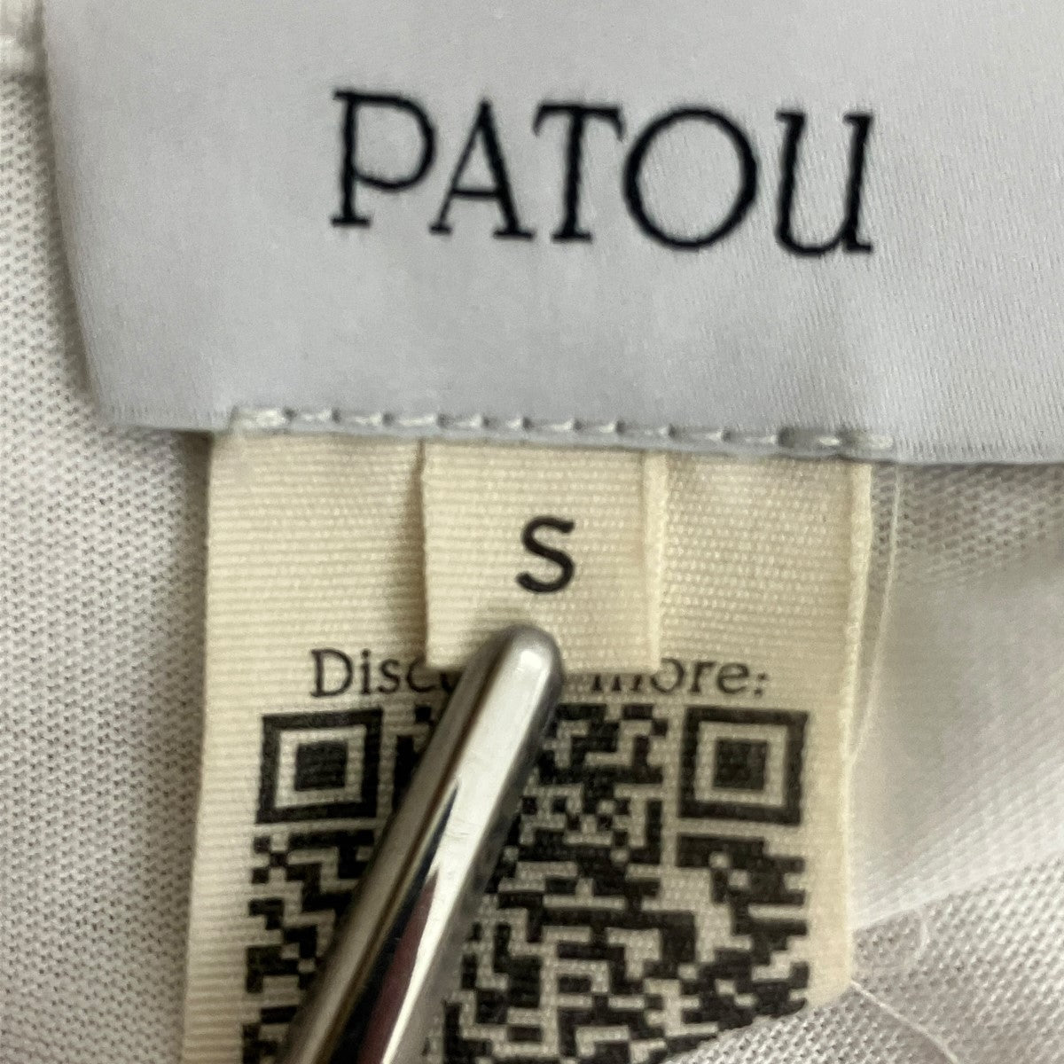 Patou 26SSオーガニックコットン ボウTシャツ26S-JE185-9999 古着・中古-6枚目のアイテム画像