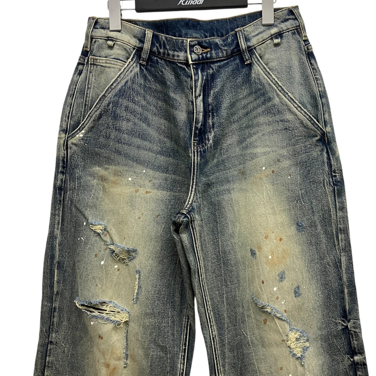 ROCK STEADY 25SSダメージ加工デニムパンツ 古着・中古-3枚目のアイテム画像
