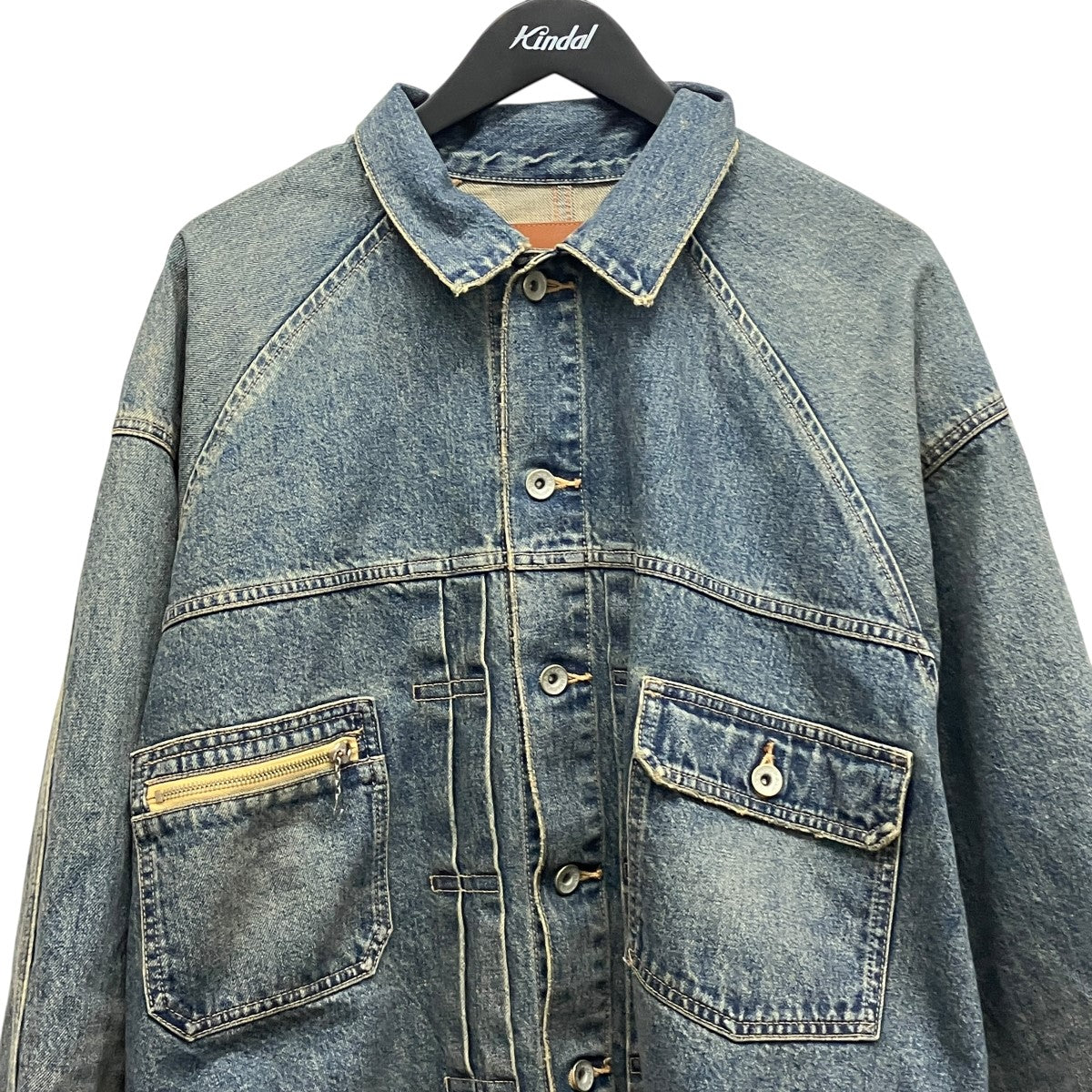 DAIRIKU 26SSVintage Wash Big Sleeve Denim Jacketデニムジャケット26SS D14 古着・中古-3枚目のアイテム画像