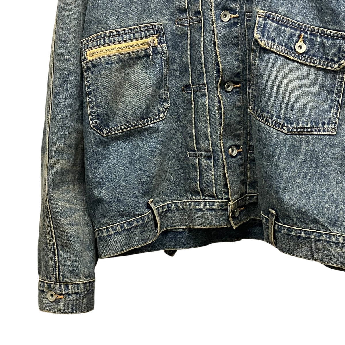 DAIRIKU 26SSVintage Wash Big Sleeve Denim Jacketデニムジャケット26SS D14 古着・中古-4枚目のアイテム画像