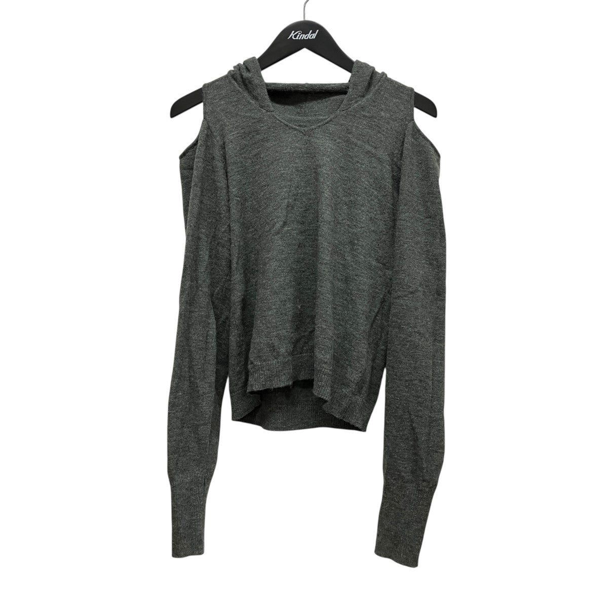 slim hooded knitニットパーカーKM25WF02