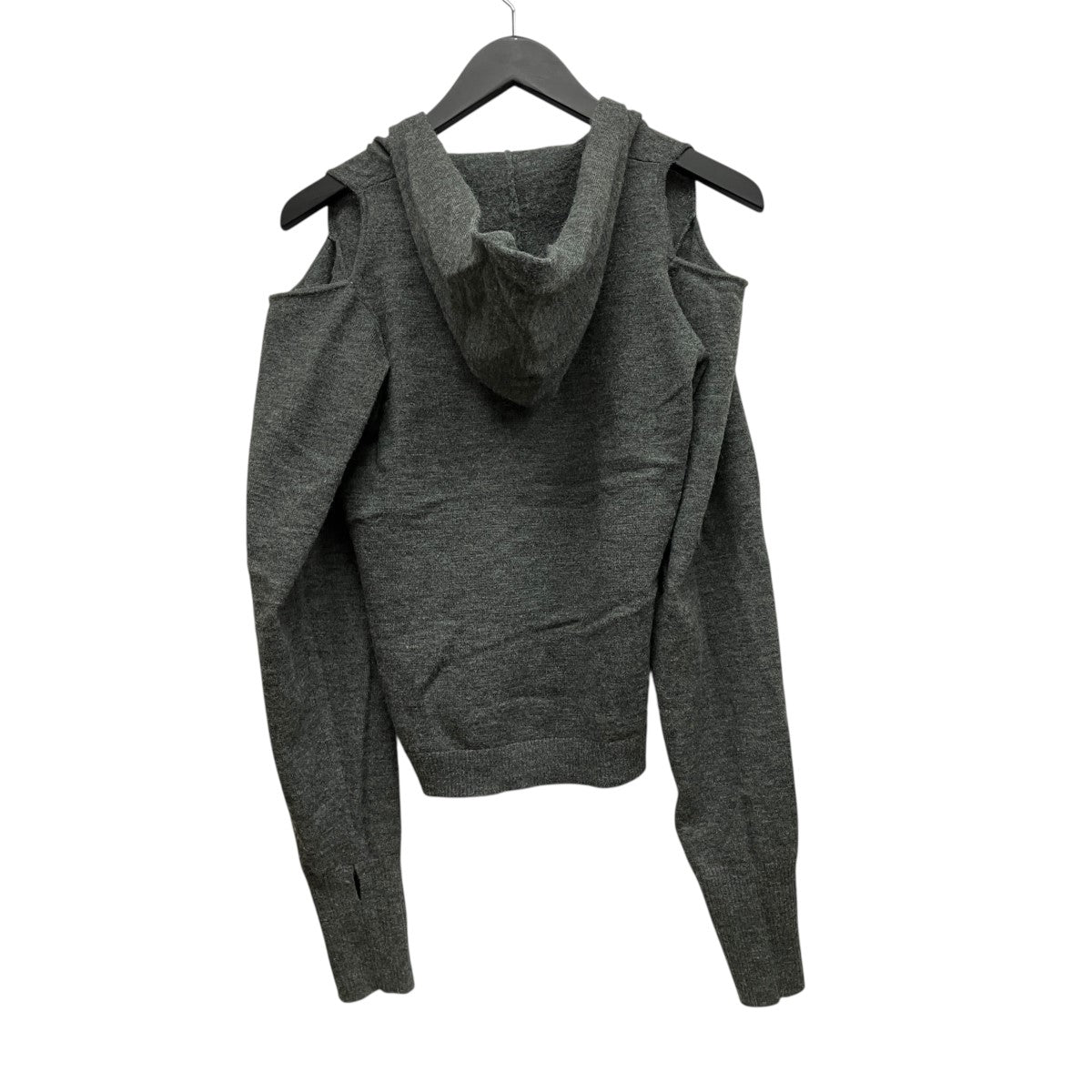 slim hooded knitニットパーカーKM25WF02