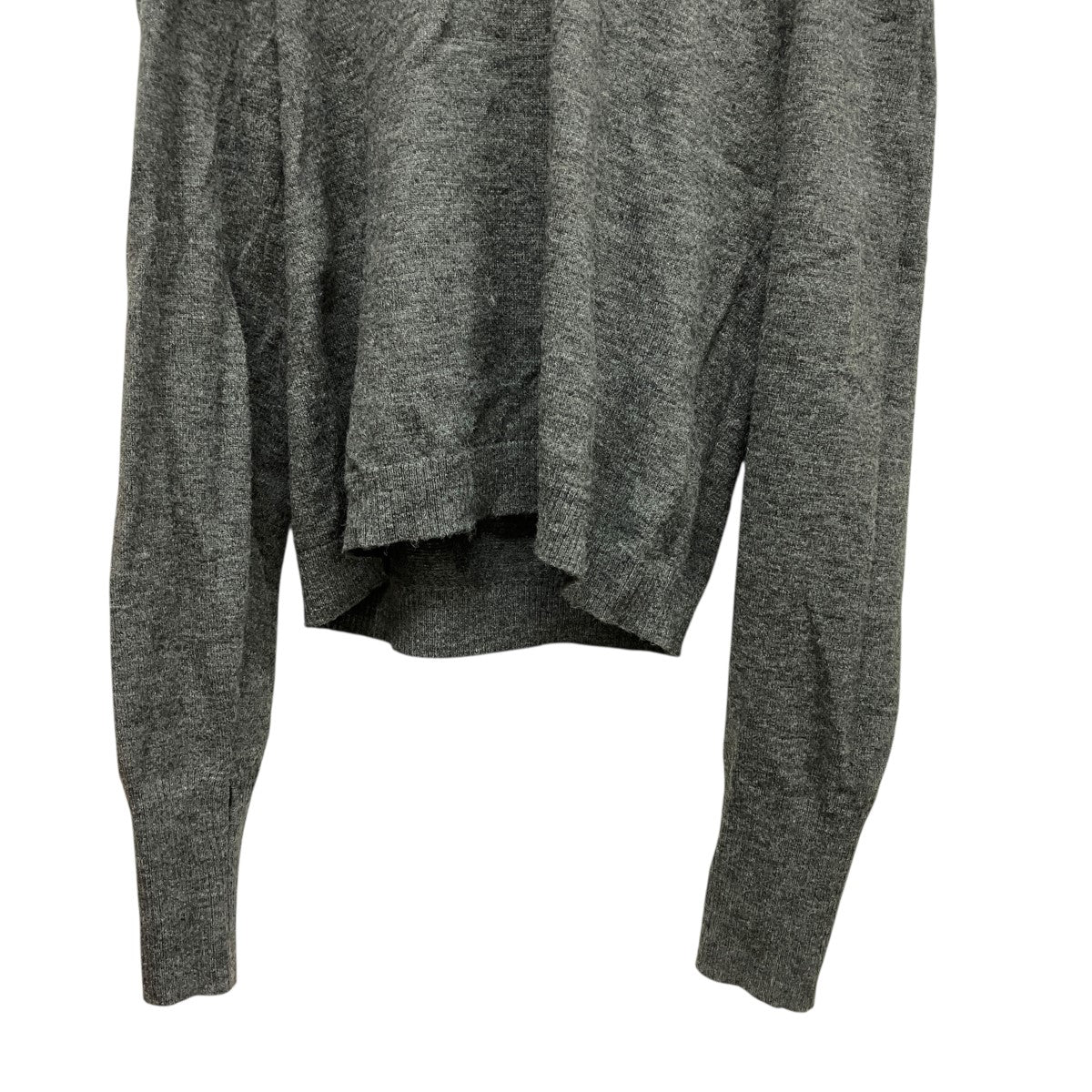 slim hooded knitニットパーカーKM25WF02