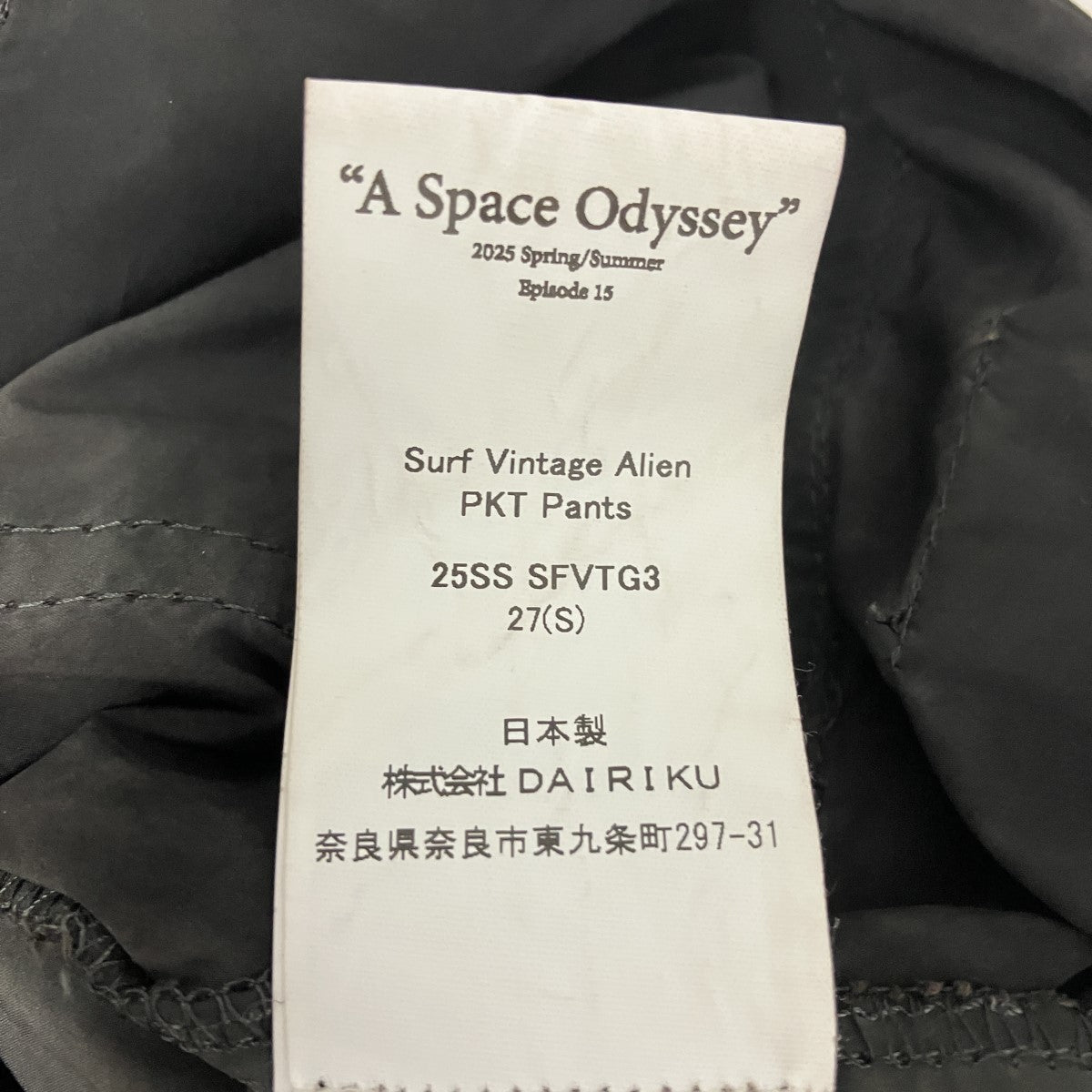 DAIRIKU 25SSSurf Vintage Alien PKT Pants ￥79，200ウォッシュド加工ナイロンカーゴパンツ25SS SFVTG3 古着・中古-5枚目のアイテム画像