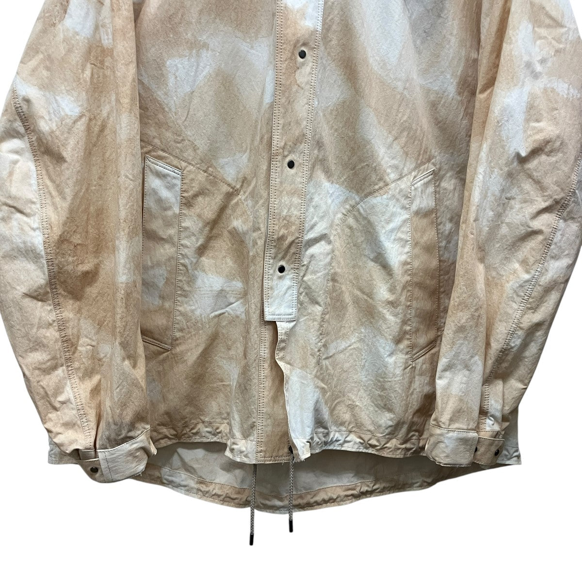 IRENISA 23AWHOODED PARKAフーデットコットンナイロンジャケットIH-23FW-M002-DMK 古着・中古-4枚目のアイテム画像