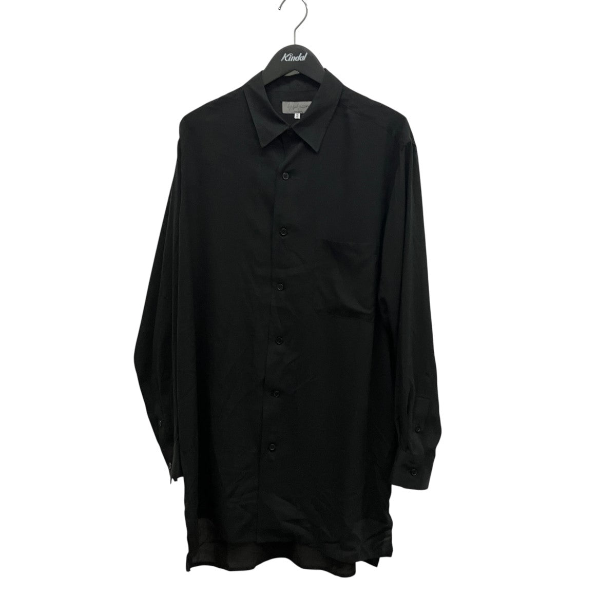 Yohji Yamamoto pour homme 26SSCELLULOSE LAWN STANDARD BIG SHIRTオーバーサイズ長袖シャツHK-B06-201 古着・中古-1枚目のアイテム画像