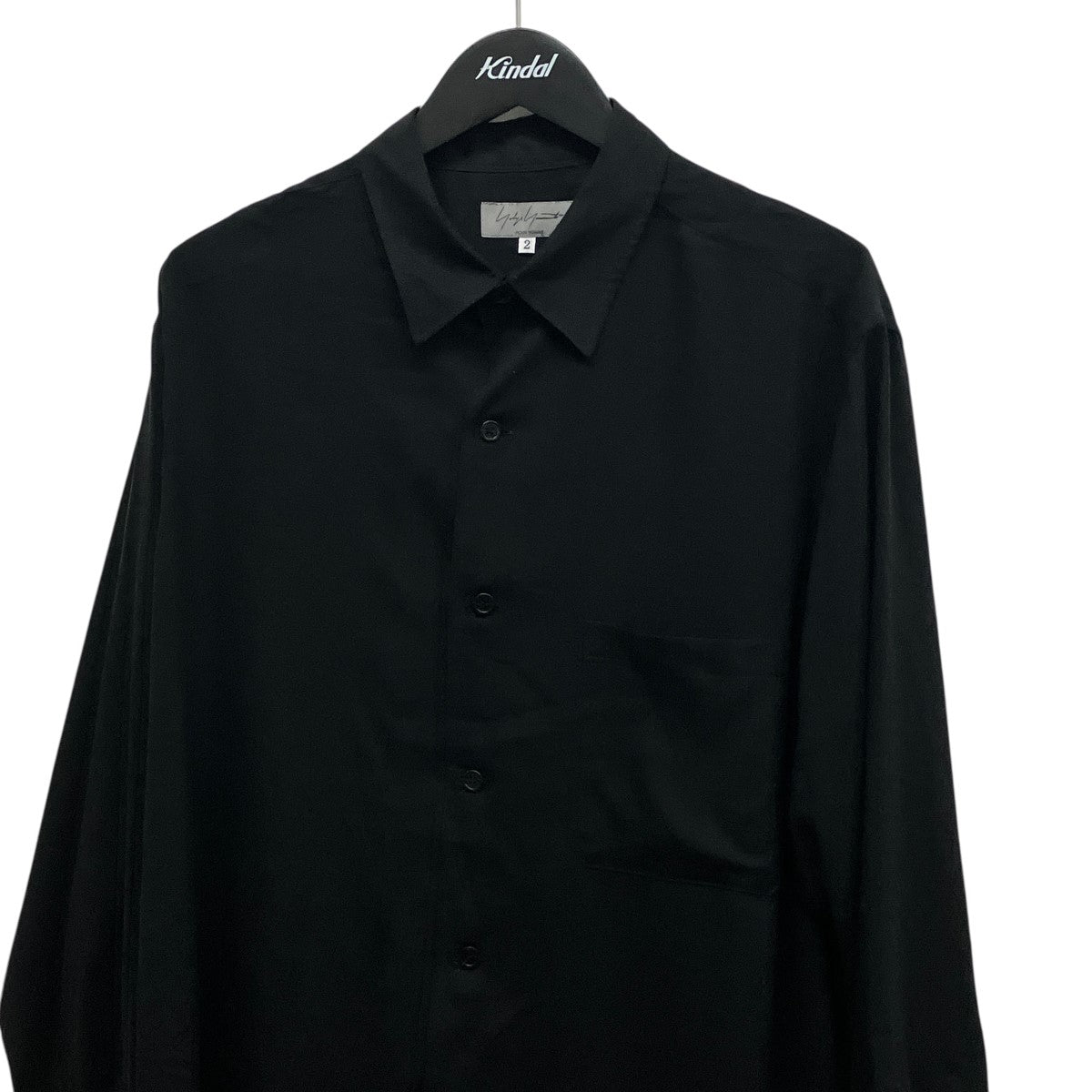 Yohji Yamamoto pour homme 26SSCELLULOSE LAWN STANDARD BIG SHIRTオーバーサイズ長袖シャツHK-B06-201 古着・中古-3枚目のアイテム画像