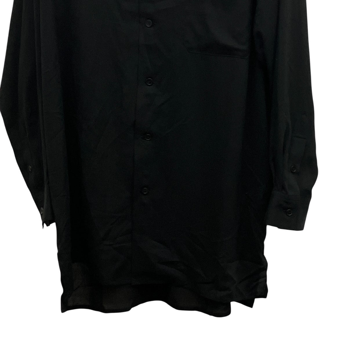 Yohji Yamamoto pour homme 26SSCELLULOSE LAWN STANDARD BIG SHIRTオーバーサイズ長袖シャツHK-B06-201 古着・中古-4枚目のアイテム画像