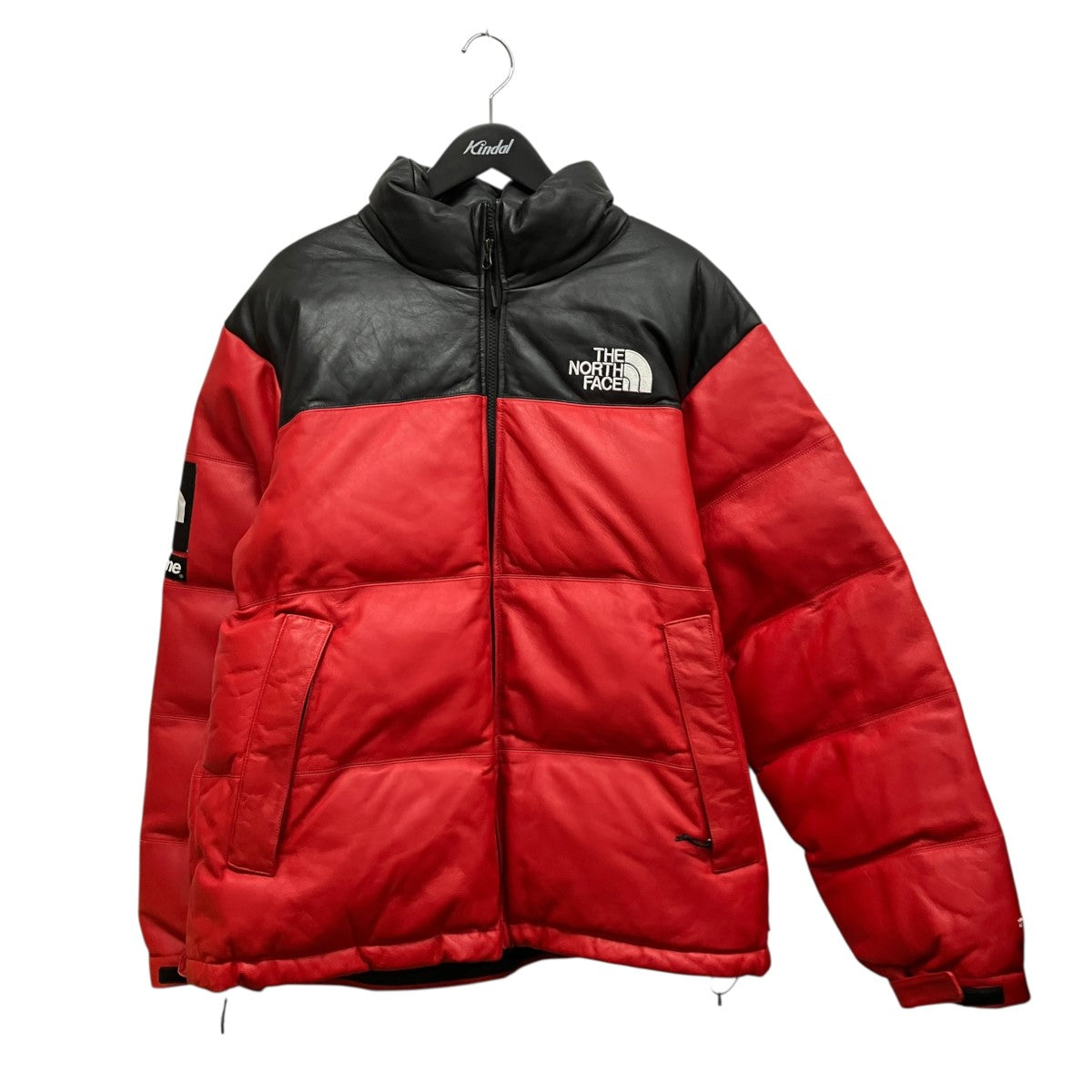 Supreme×THE NORTH FACE レザーダウンジャケットND91702I 古着・中古-1枚目のアイテム画像