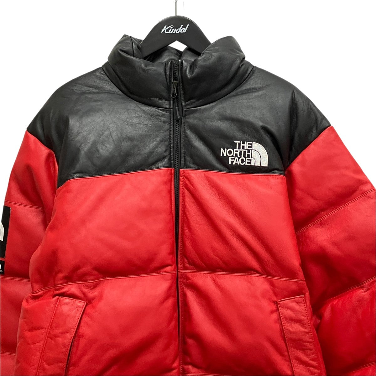 Supreme×THE NORTH FACE レザーダウンジャケットND91702I 古着・中古-4枚目のアイテム画像