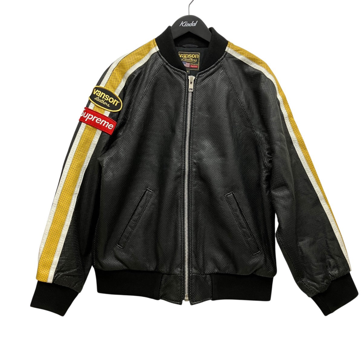 20SSLeathers Perforated Bomber Jacketレーシングレザージャケット