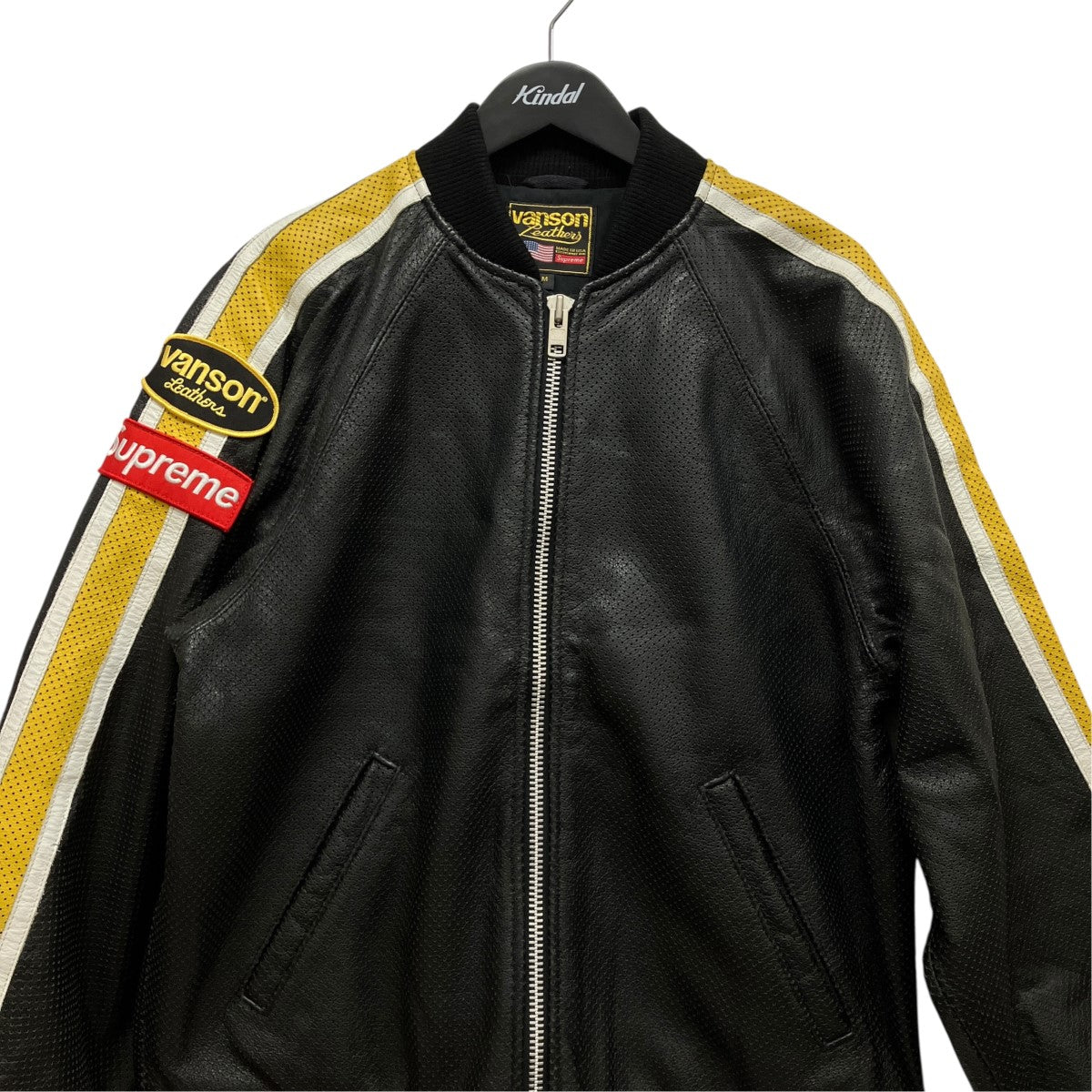20SSLeathers Perforated Bomber Jacketレーシングレザージャケット