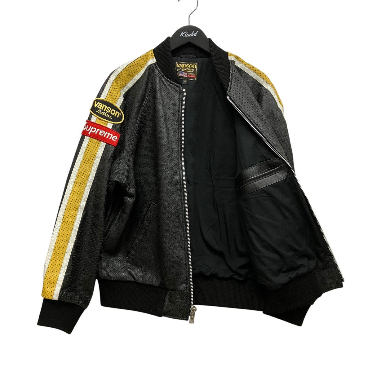 20SSLeathers Perforated Bomber Jacketレーシングレザージャケット