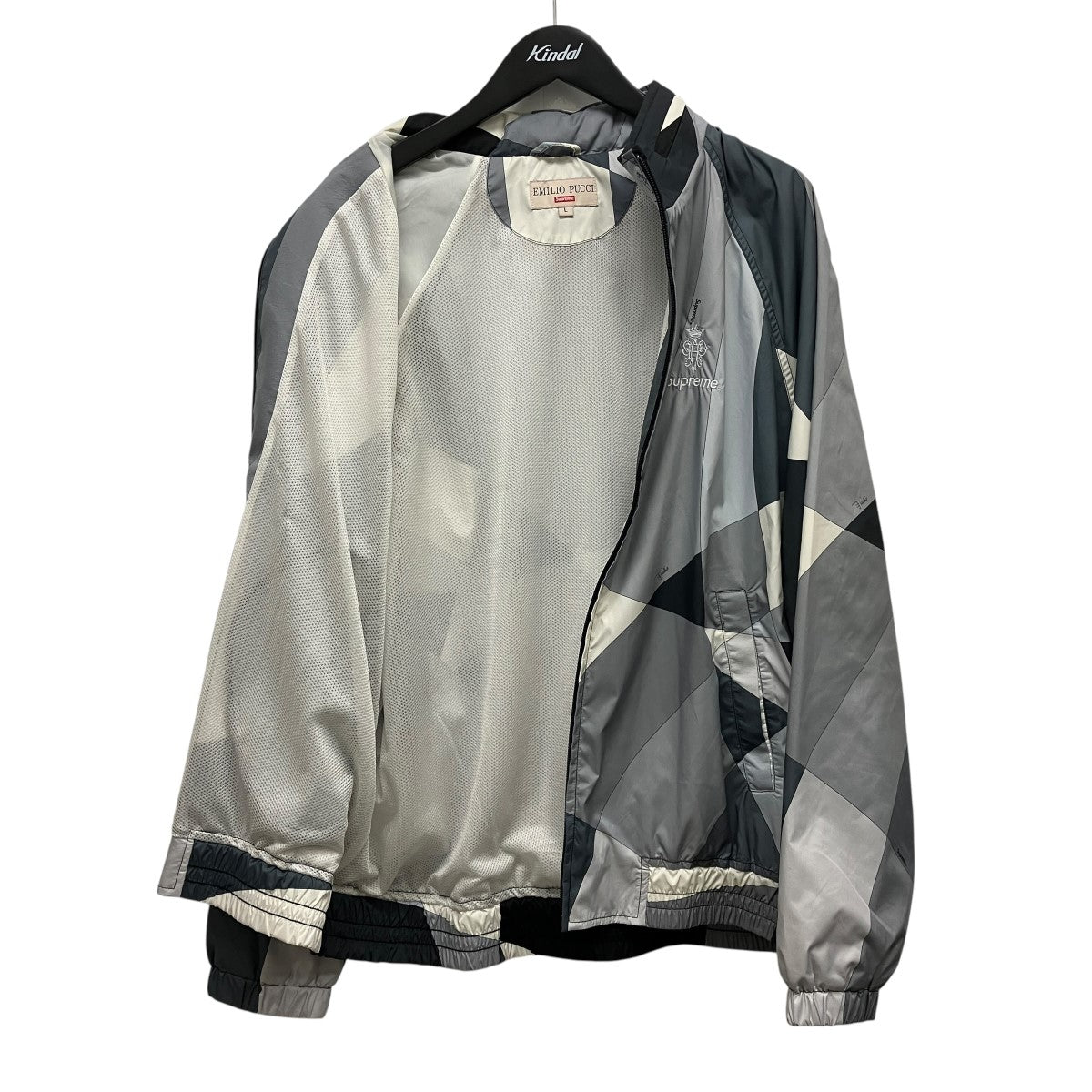 Sport Jacket Blackプッチ柄ナイロンジャケット