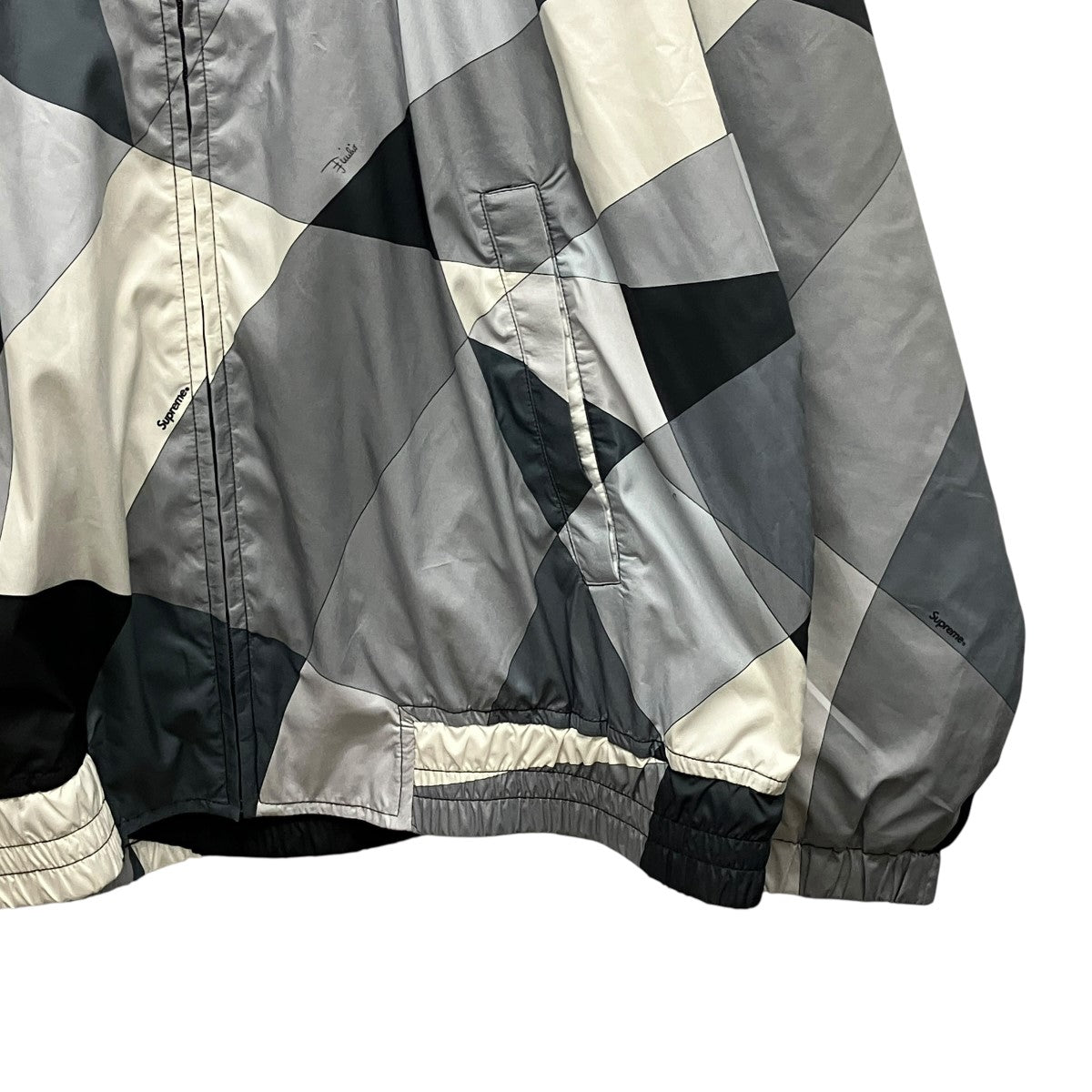 Sport Jacket Blackプッチ柄ナイロンジャケット