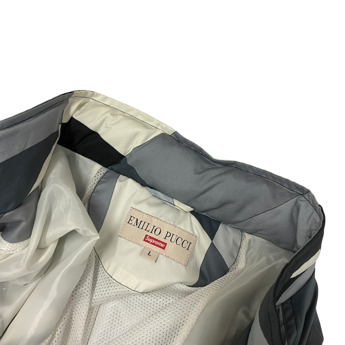 Sport Jacket Blackプッチ柄ナイロンジャケット