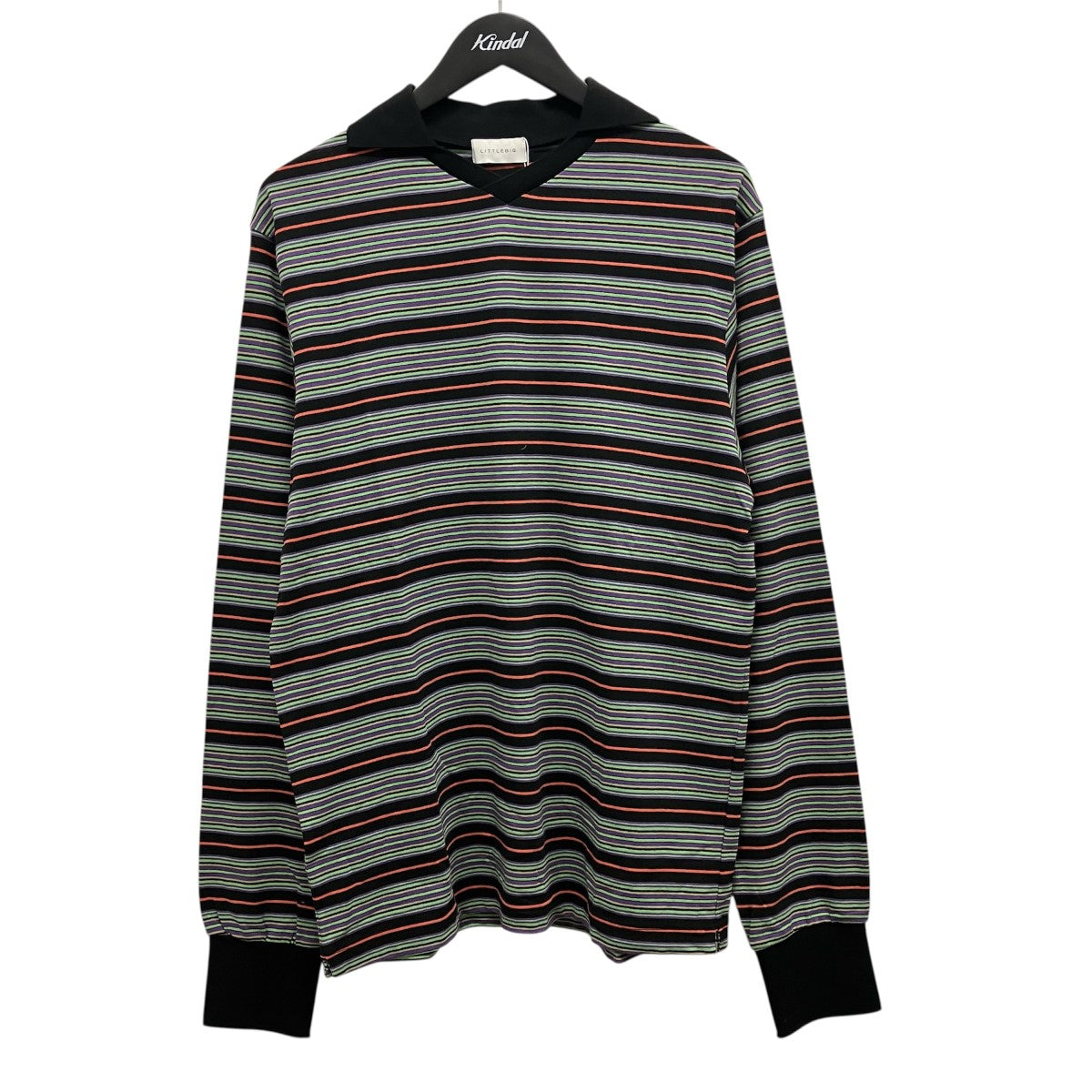 LITTLEBIG BORDER POLO CS襟付きボーダーカットソーLB241-CS01 古着・中古-1枚目のアイテム画像