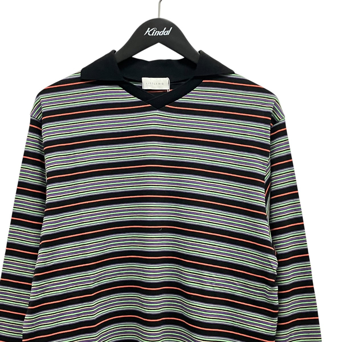 LITTLEBIG BORDER POLO CS襟付きボーダーカットソーLB241-CS01 古着・中古-3枚目のアイテム画像