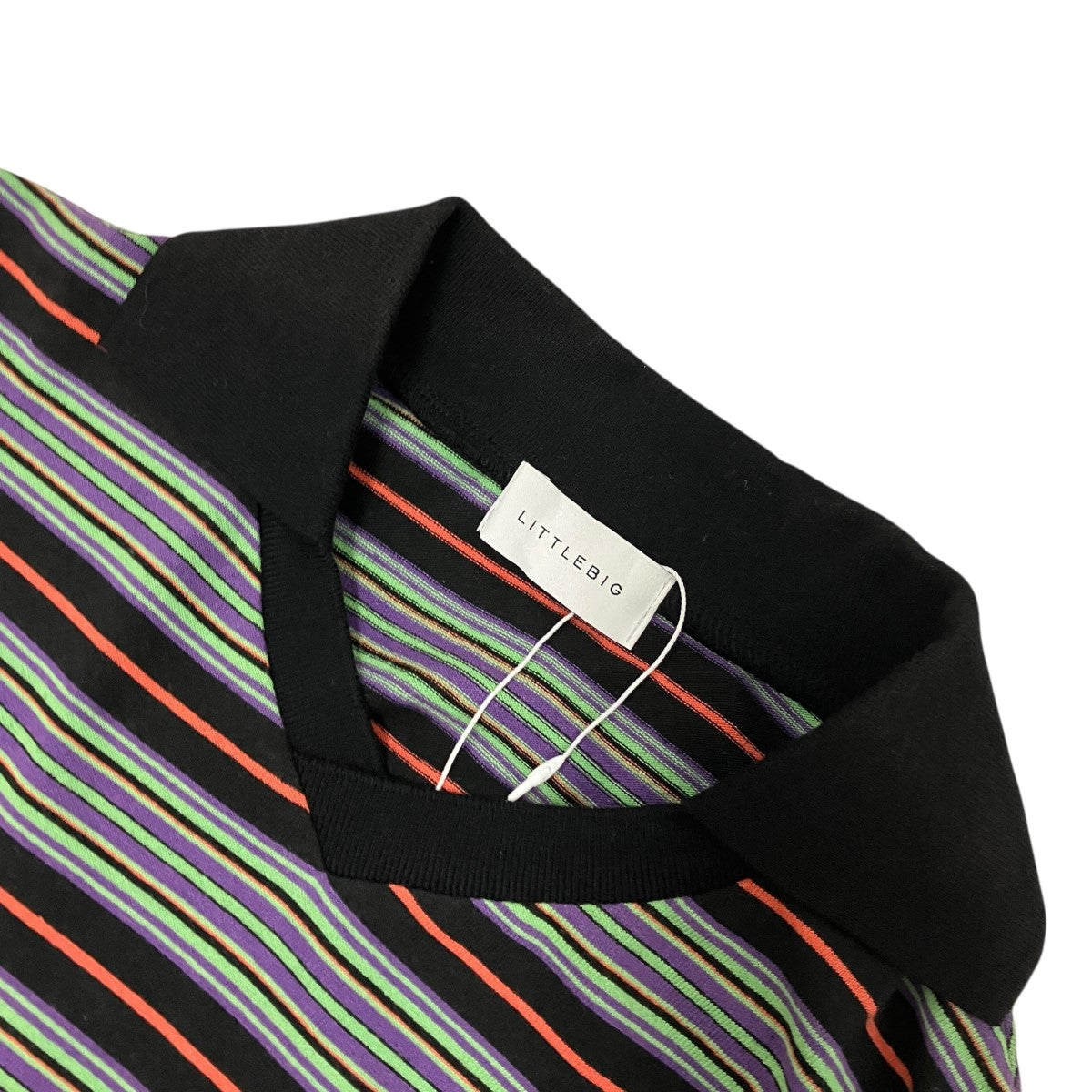 LITTLEBIG BORDER POLO CS襟付きボーダーカットソーLB241-CS01 古着・中古-5枚目のアイテム画像
