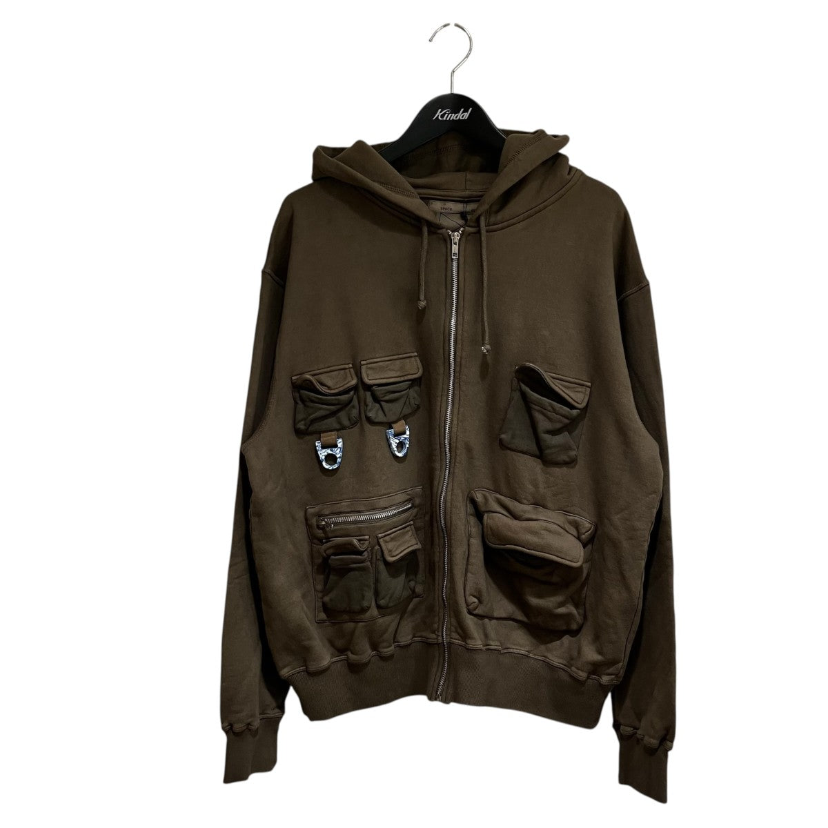 SPACE AVAILABLE Plant Dye Pocket Hoodyジップアップパーカー 古着・中古-1枚目のアイテム画像