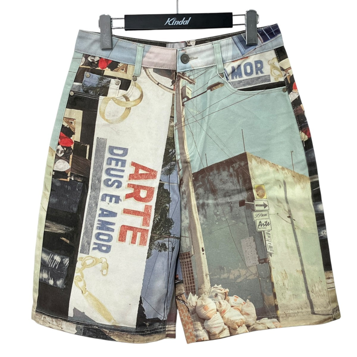 Photo Allover Shorts総柄デニムハーフパンツSS25-068SHO