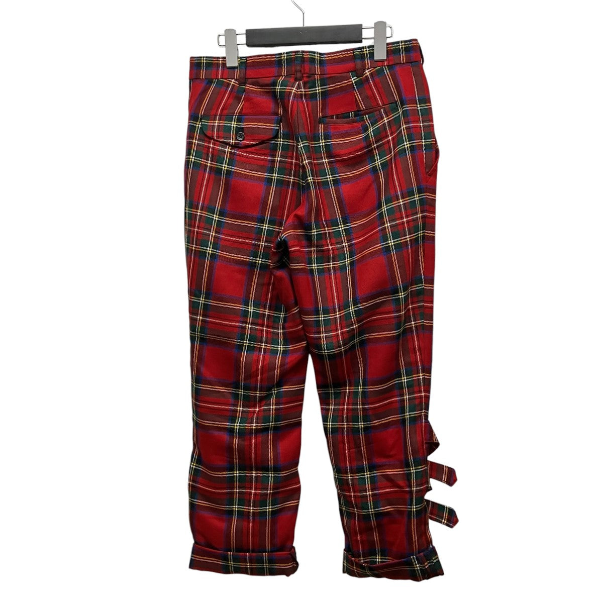 BLACK COMME des GARCONS 16AWチェックボンテージパンツ1R-P006 古着・中古-2枚目のアイテム画像
