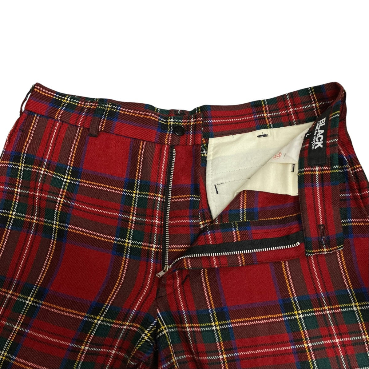 BLACK COMME des GARCONS 16AWチェックボンテージパンツ1R-P006 古着・中古-5枚目のアイテム画像