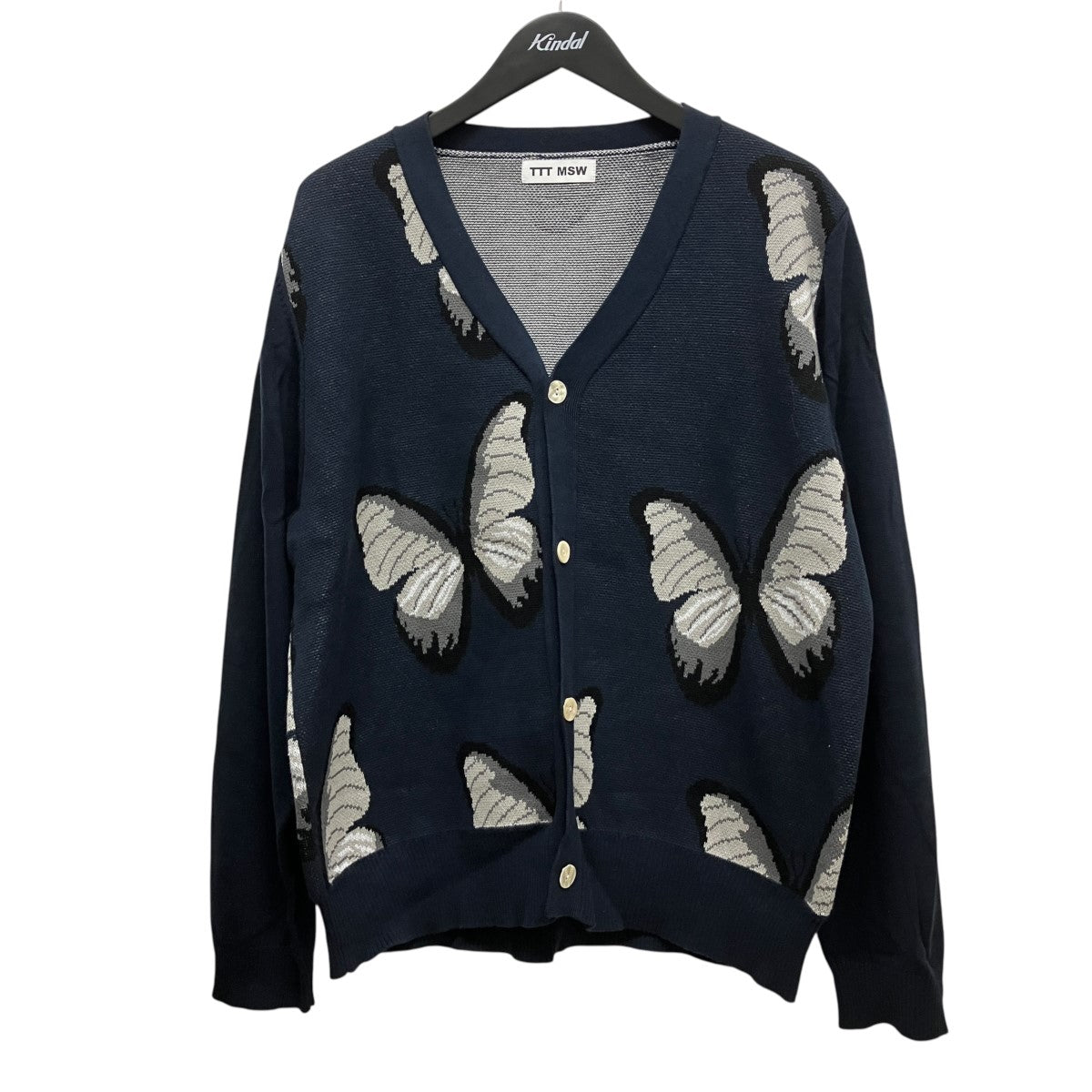 22SSButterfly knit CardiganニットカーディガンTTT-2022SS-KT11