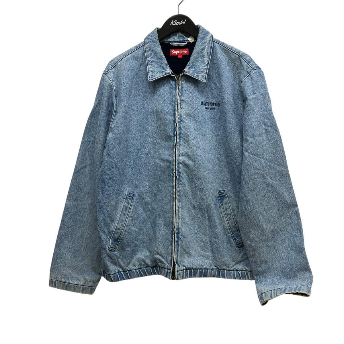 Supreme 16AWDenim Harrington Jacketジップアップデニムジャケット 古着・中古-1枚目のアイテム画像