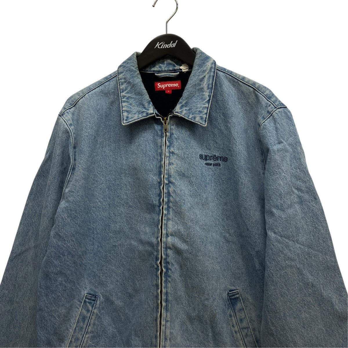 Supreme 16AWDenim Harrington Jacketジップアップデニムジャケット 古着・中古-3枚目のアイテム画像