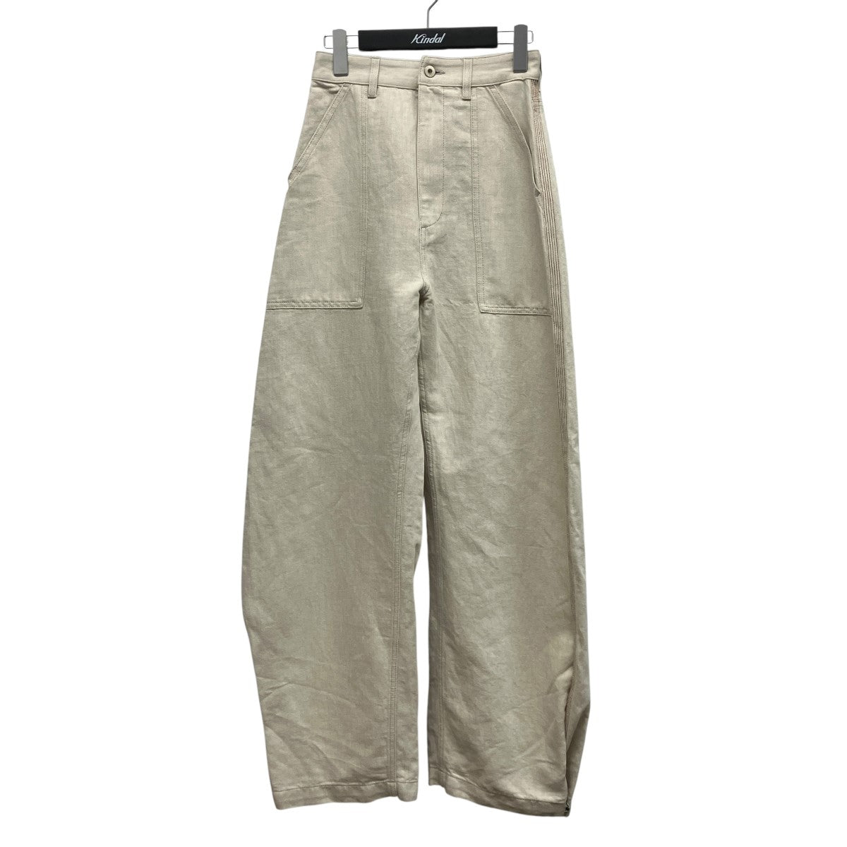 LOEWE コットンリネンワイドパンツS359Y04XED 古着・中古-1枚目のアイテム画像