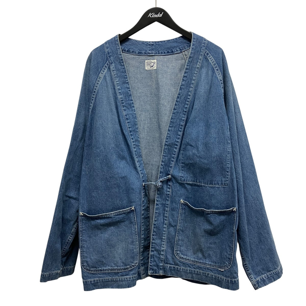 orSlow ノーカラーデニムジャケット 古着・中古-1枚目のアイテム画像
